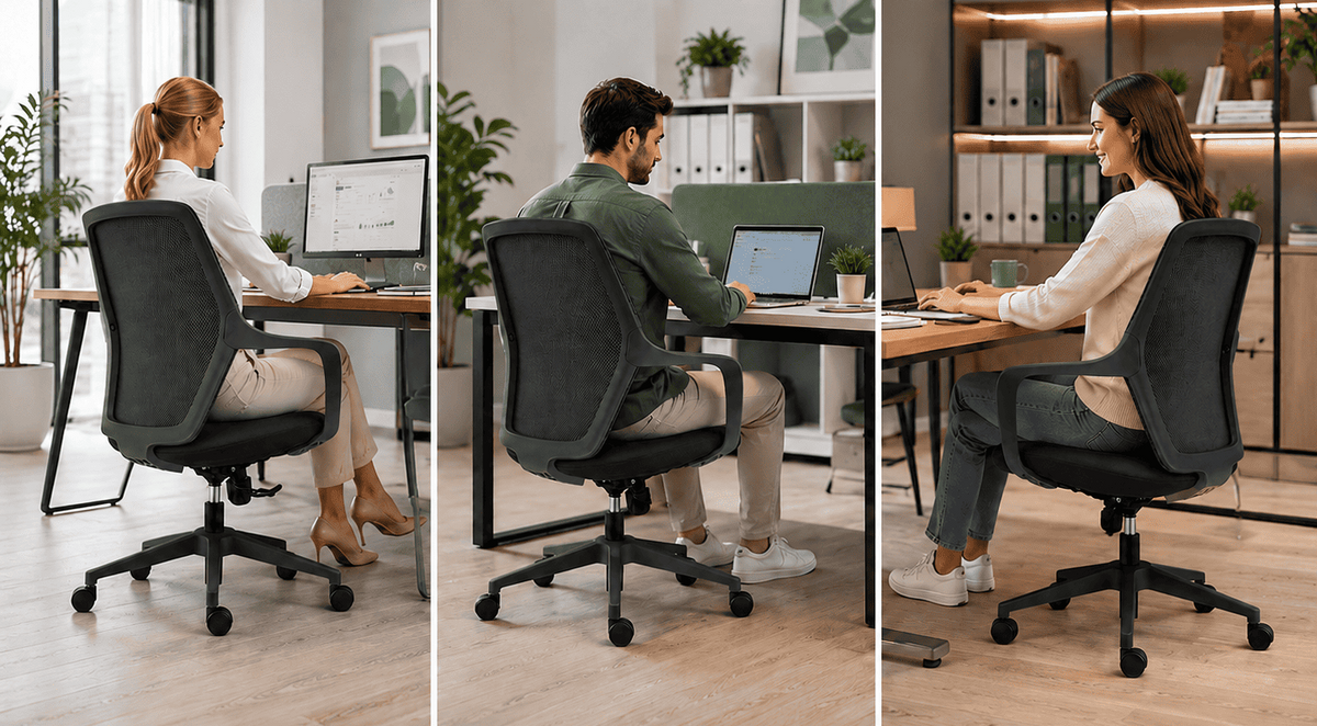 Silla de Oficina Ergonómica ErgoLife® GEN 3 (Negra)