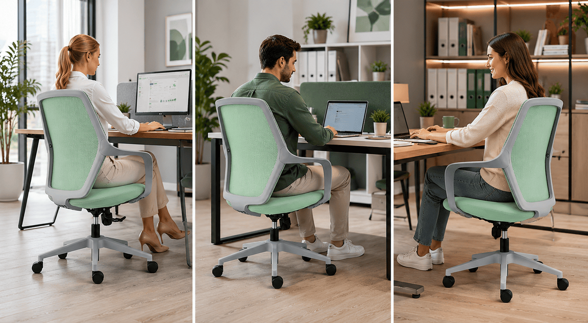 Silla de Oficina Ergonómica ErgoLife® GEN 3 (Verde)