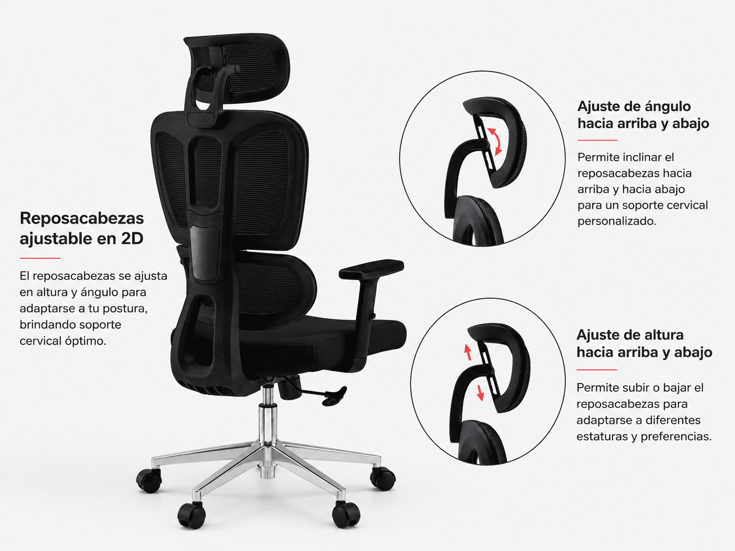 Silla de Oficina Ergonómica ErgoPro® GEN 3 (Gris)