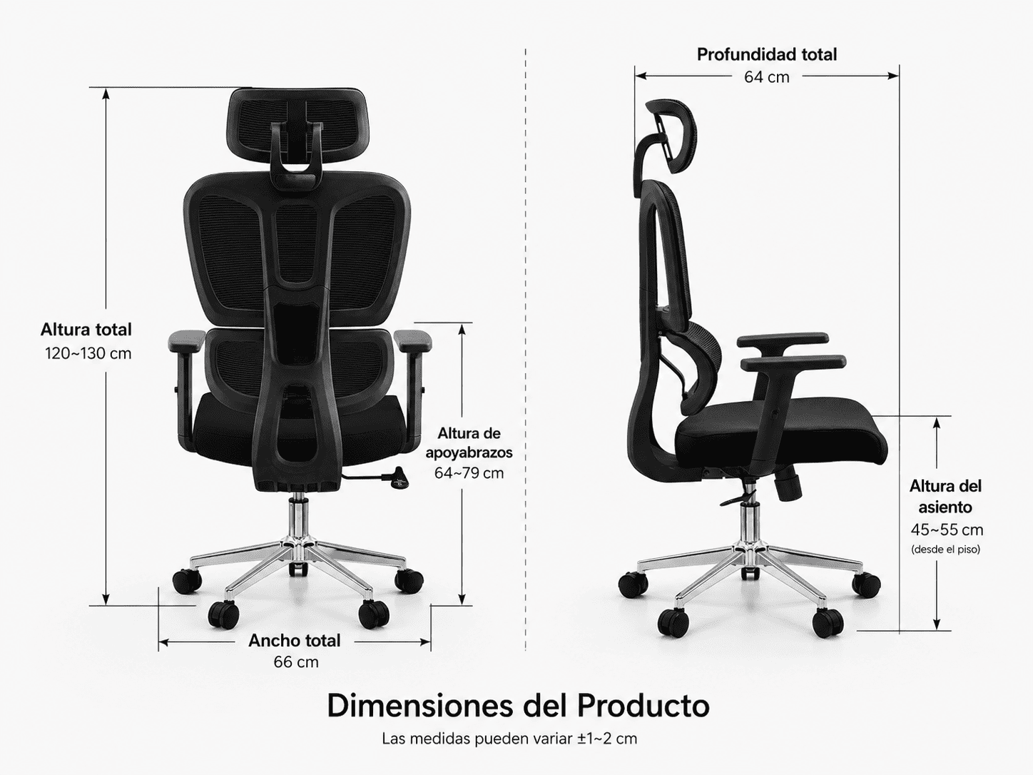 Silla de Oficina Ergonómica ErgoPro® GEN 3 (Gris)