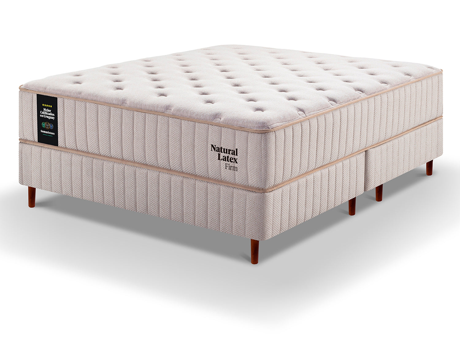 sommier somier colchones espuma resortes uruguay natural latex firm