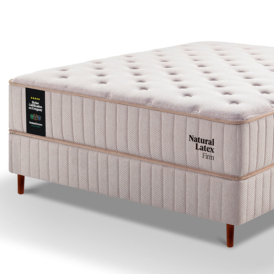 sommier somier colchones espuma resortes uruguay natural latex firm