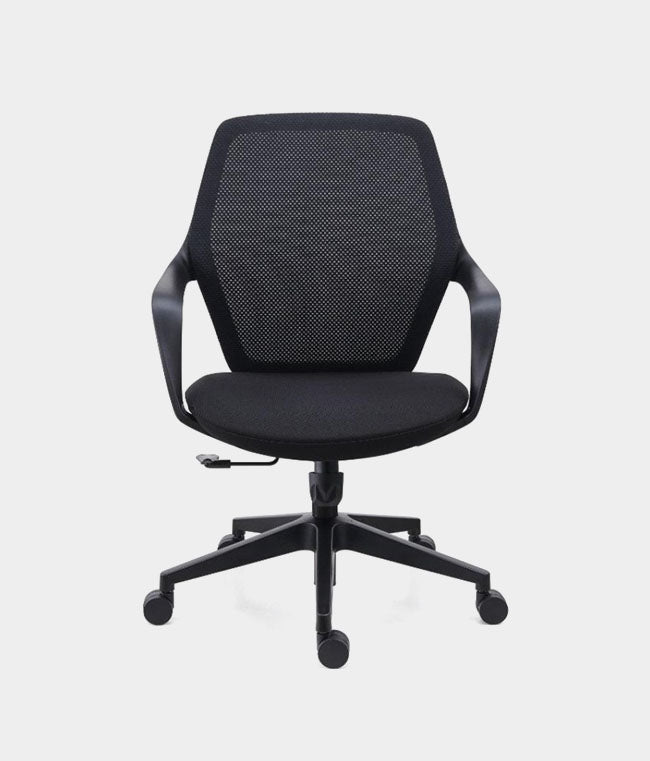 Silla ergonómica ErgoLife diseñada para oficina y home office, con asiento acolchado y respaldo de alta ventilación.