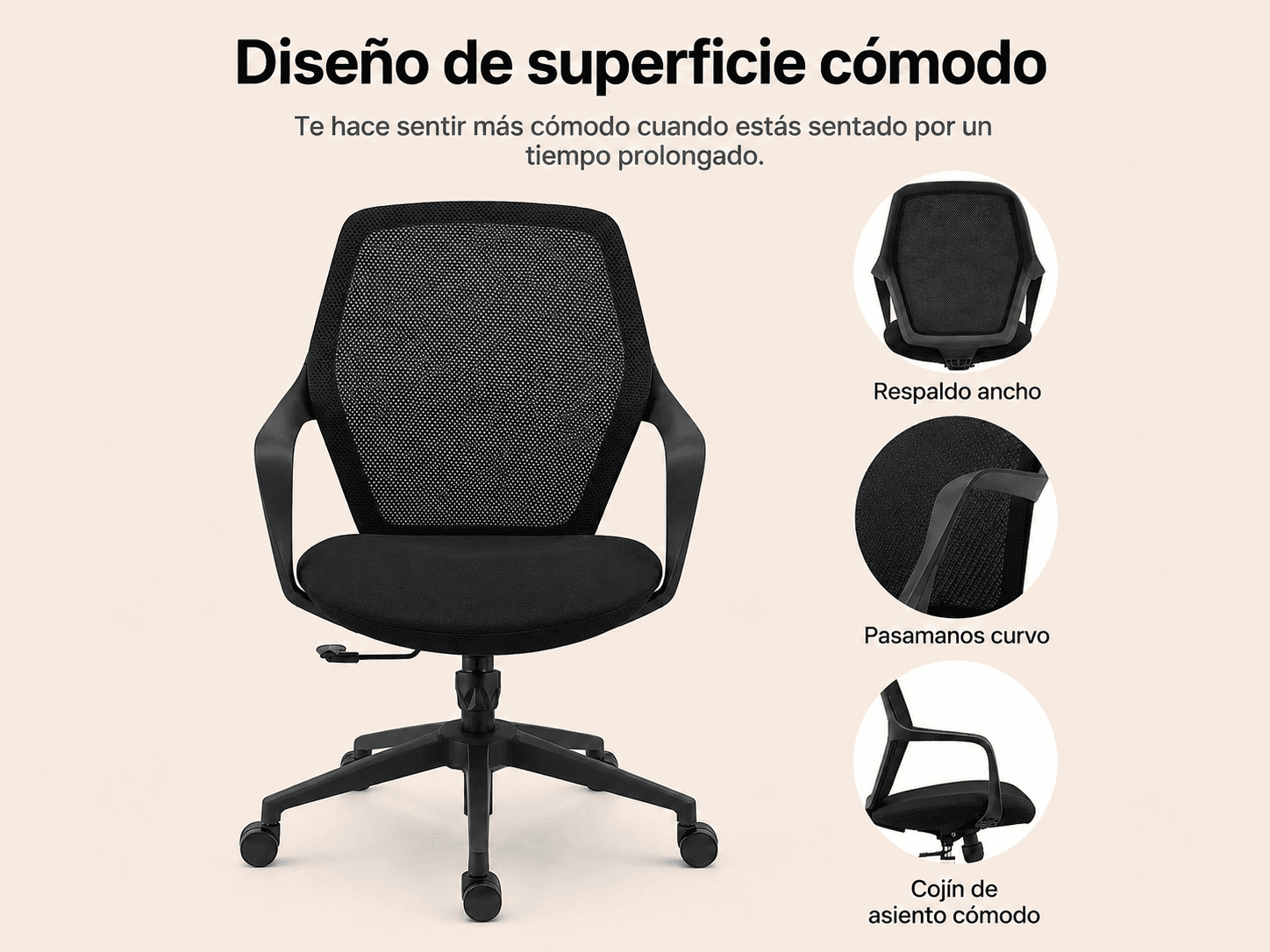 Silla de Oficina Ergonómica ErgoLife® GEN 3 (Negra)