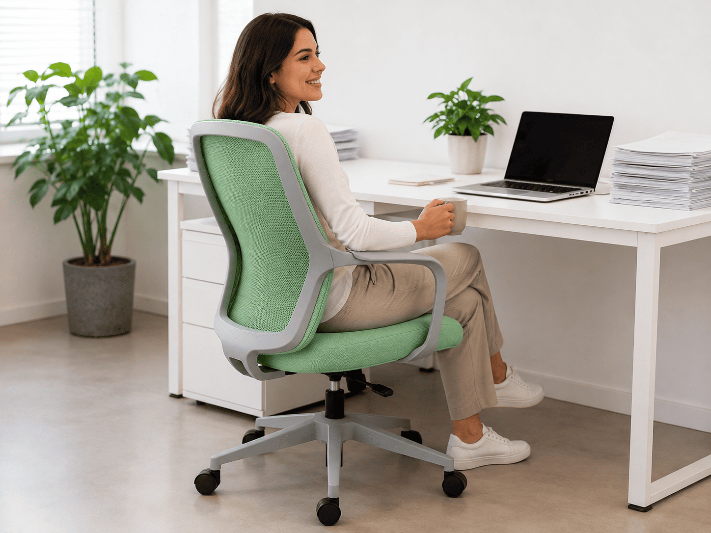 Silla de Oficina Ergonómica ErgoLife® GEN 3 (Verde)