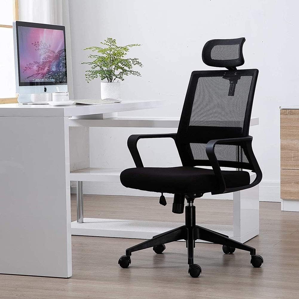 Silla de Oficina Ergonómica ErgoRest con respaldo de malla, soporte lumbar y asiento acolchado, ideal para oficina y home office en Uruguay.
