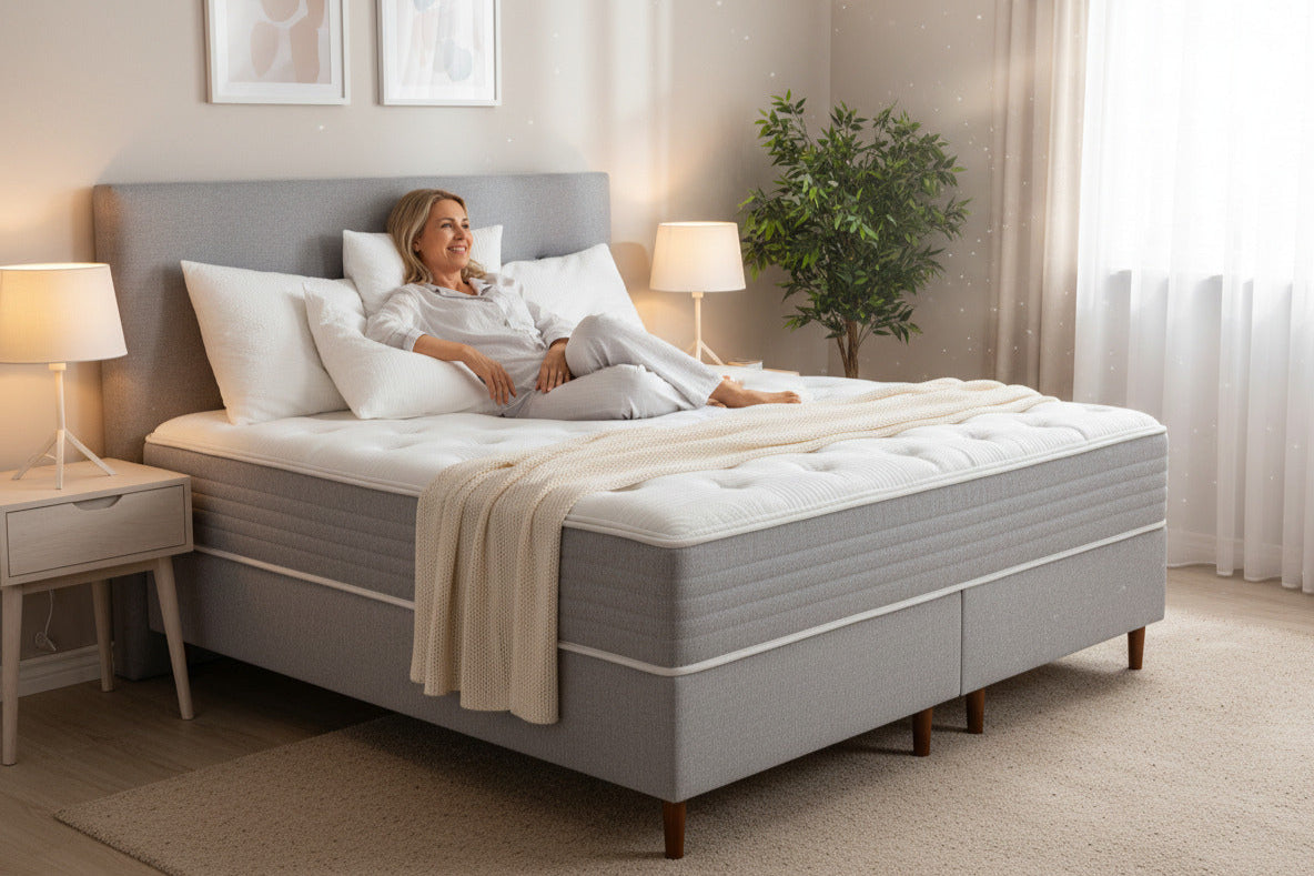 colchon sommier 2 plazas queen posture pocket firm con pillow top sommistore montevideo uruguay
