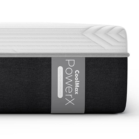 Colchón Ortopédico en Caja CoolMax PowerX de Espuma de Alta Densidad Sommistore® en Uruguay, ideal para quienes buscan un colchón firme, soporte para la columna y mayor confort al dormir, especialmente para personas con molestias de espalda.